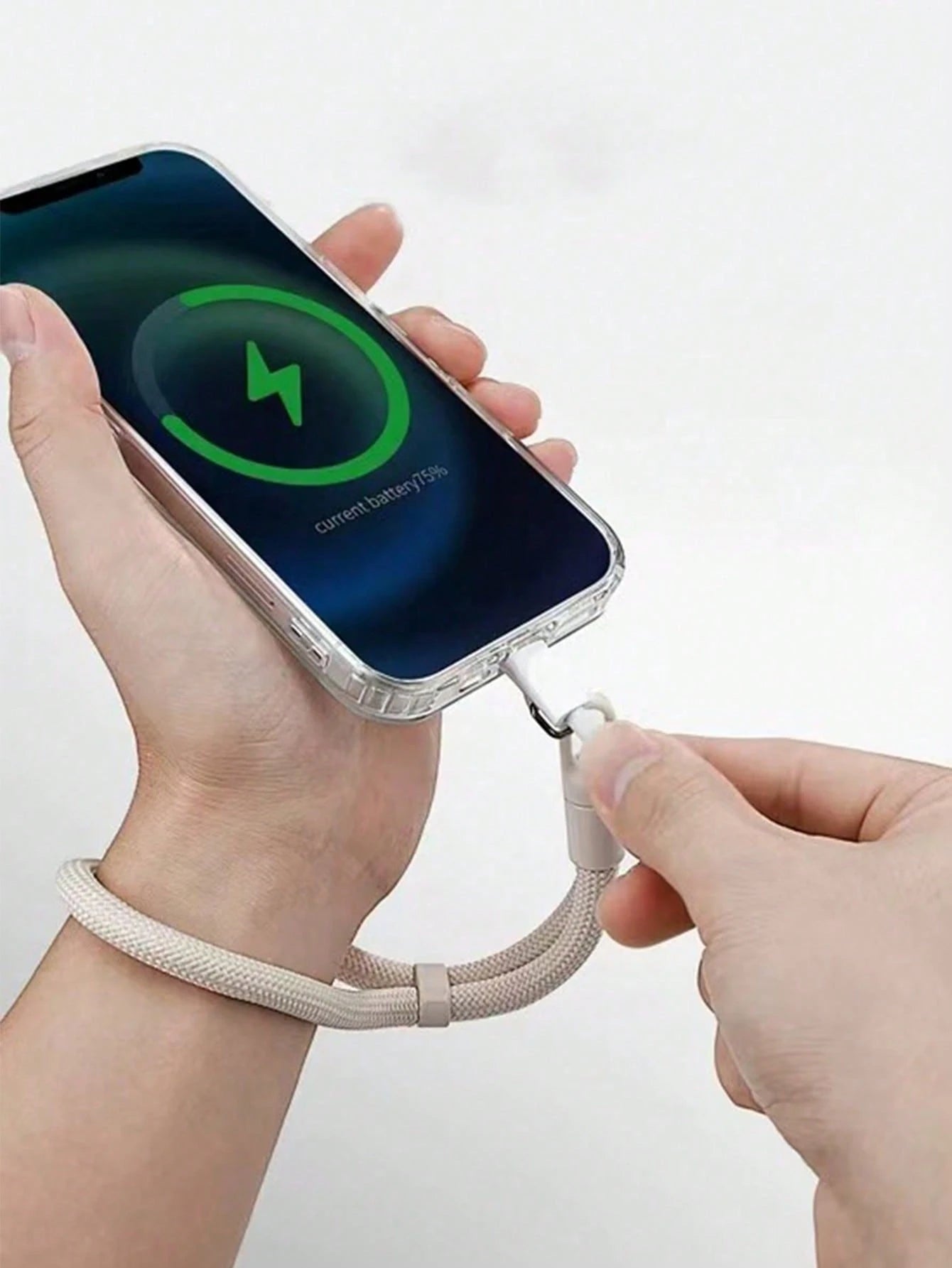1pc Premium 360° Rotating Anti-Drop Phone Lanyard, Adjustable Wrist Strap, Unisex Short Rotating Self-Locking Wrist Rope