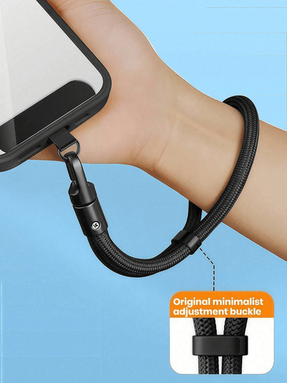 1pc Premium 360° Rotating Anti-Drop Phone Lanyard, Adjustable Wrist Strap, Unisex Short Rotating Self-Locking Wrist Rope