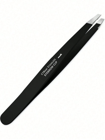 1pc Professional Stainless Steel Precision Tweezers, Suitable For Facial Hair, Splinters, Ingrown Hairs- Odorless, High Accuracy Grip