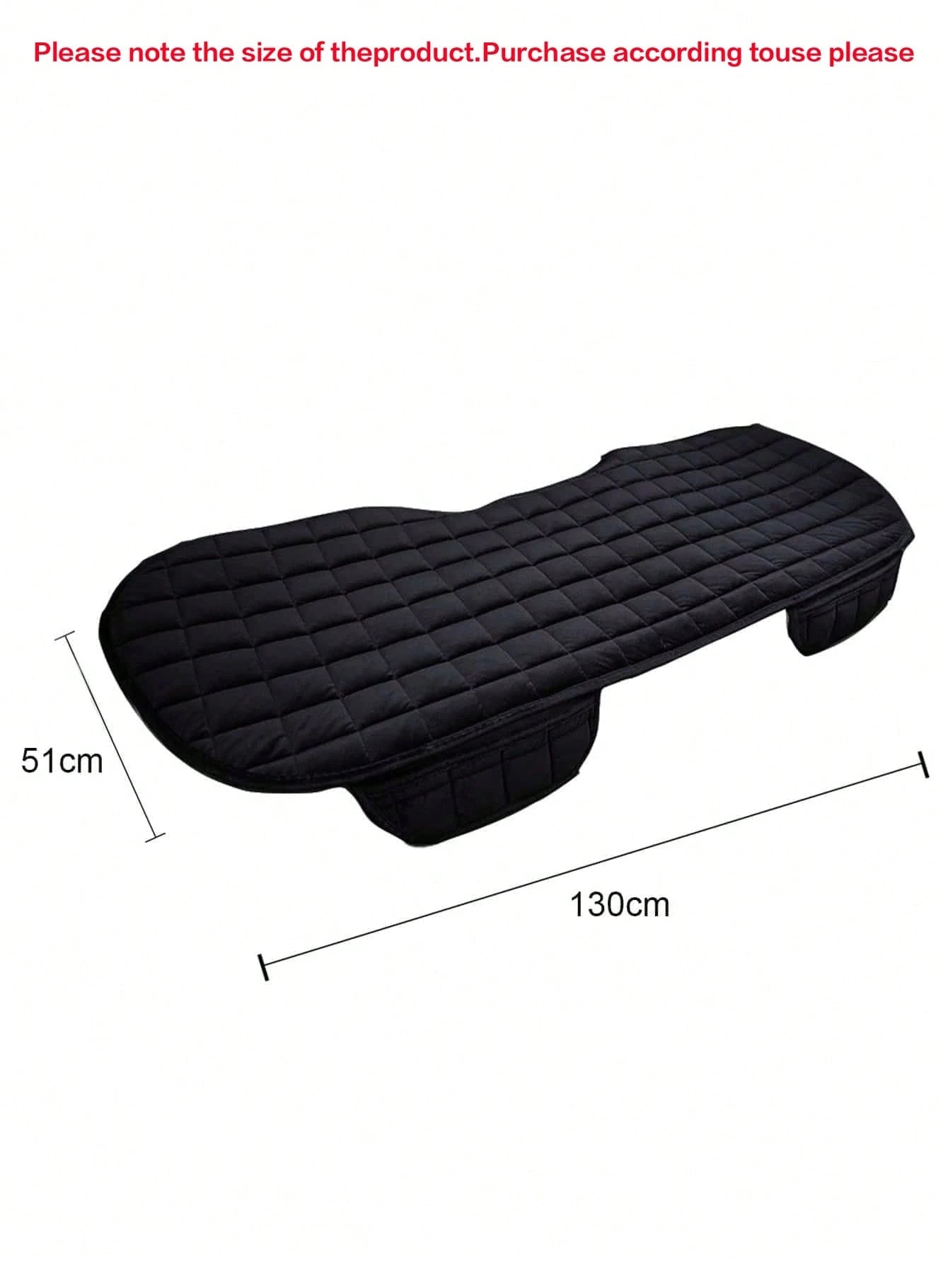 1pc Quilted Car Back Seat Cushion,Car Accessories