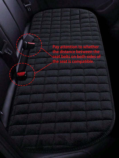1pc Quilted Car Back Seat Cushion,Car Accessories