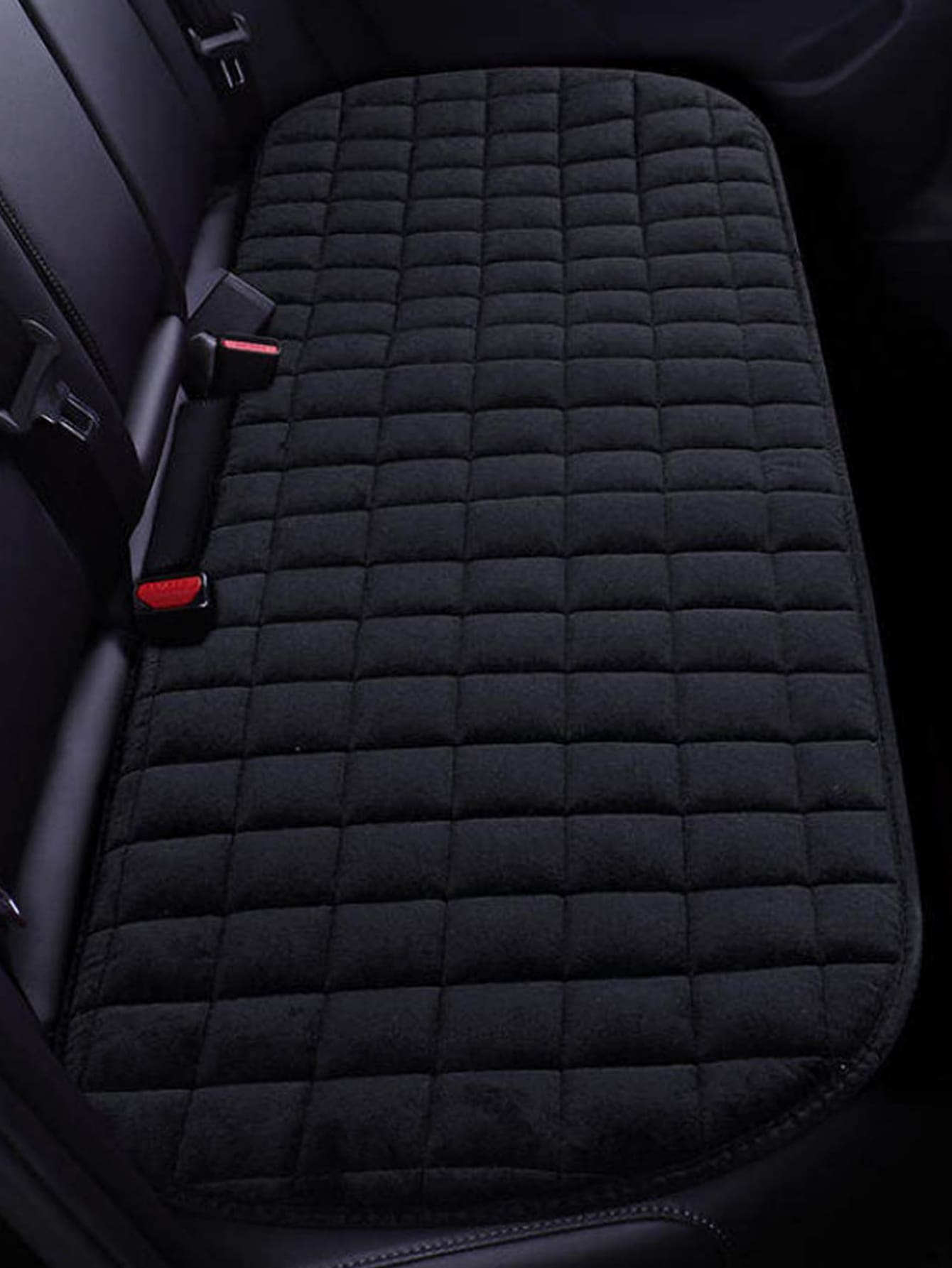 1pc Quilted Car Back Seat Cushion,Car Accessories