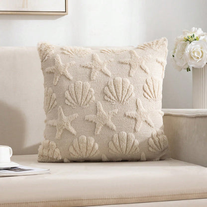 1pc Quilted Floral Plush Pillow Cover, Modern Style, Suitable For Home Decor In Living Room, Bedroom, Sofa, All Season