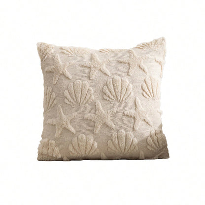 1pc Quilted Floral Plush Pillow Cover, Modern Style, Suitable For Home Decor In Living Room, Bedroom, Sofa, All Season