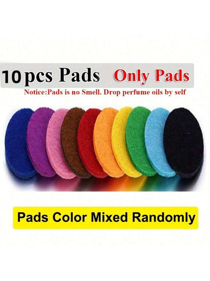 1pc Refillable Car Air Freshener Perfume Diffuser Clip, Auto Air Vent Car Interior Accessories, Car Aromatherapy Diffuser With 10pcs Pads