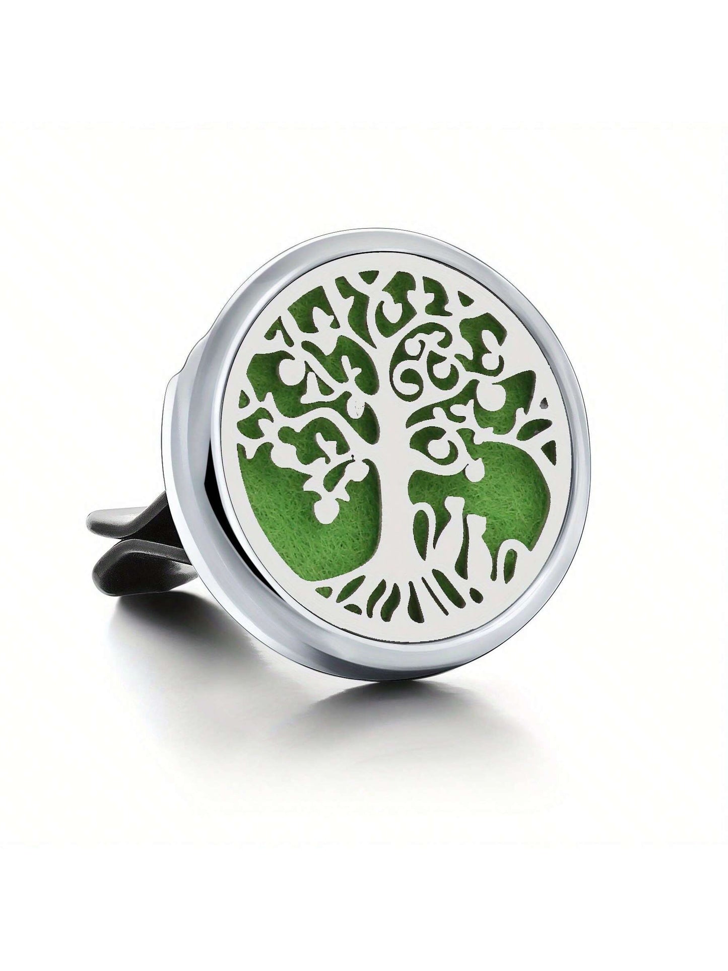 1pc Refillable Car Air Freshener Perfume Diffuser Clip, Auto Air Vent Car Interior Accessories, Car Aromatherapy Diffuser With 10pcs Pads