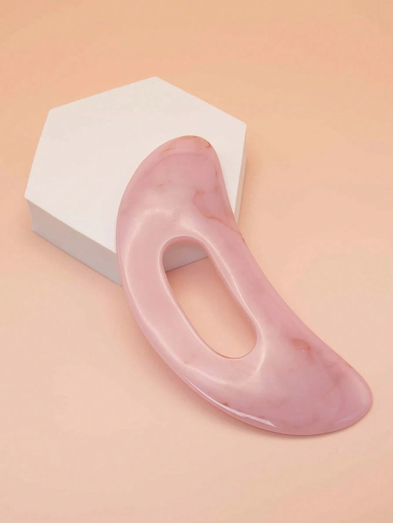 1pc Resin Neck Scraping Gua Sha Massage Board With Scraper, For Abdomen, Back, Limbs, Meridian, Full Body SPA Beauty Tool, ABS Scraping Gua Sha Board For Back And Face, Manual Reusable To Relax Muscle