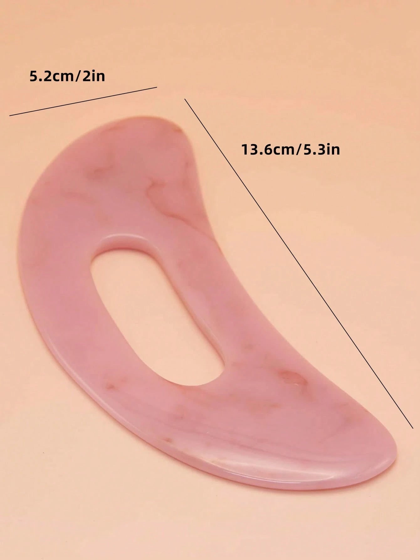 1pc Resin Neck Scraping Gua Sha Massage Board With Scraper, For Abdomen, Back, Limbs, Meridian, Full Body SPA Beauty Tool, ABS Scraping Gua Sha Board For Back And Face, Manual Reusable To Relax Muscle