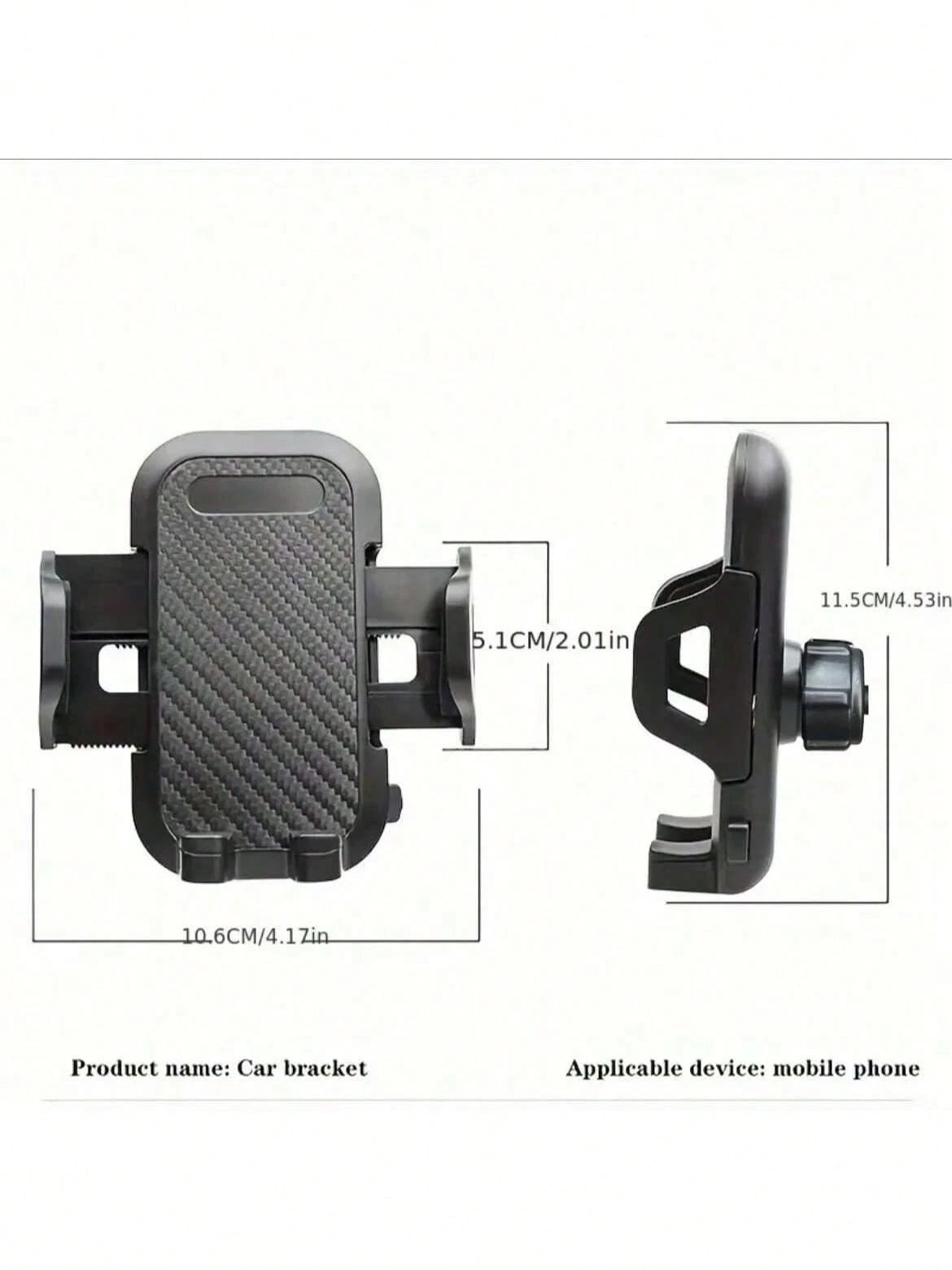 1pc Rotatable Suction Cup Car Phone Holder, Windshield/Dashboard Mount Compatible With IPhone/Android, Washable & Reusable