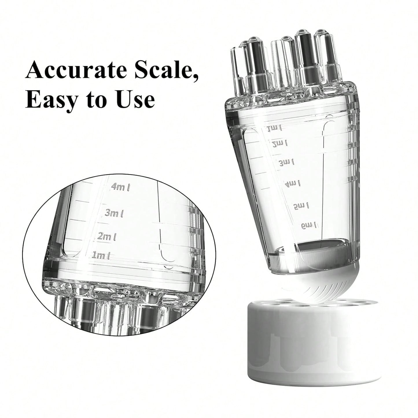 1pc Scalp Oil Massage Brush, Multi-Functional Hair Serum Applicator Bottle With Roller Ball, Precision Teeth For Applying Liquid (6ml Capacity), Suitable For Hair Growth Essence, Oil And Treatment Pro