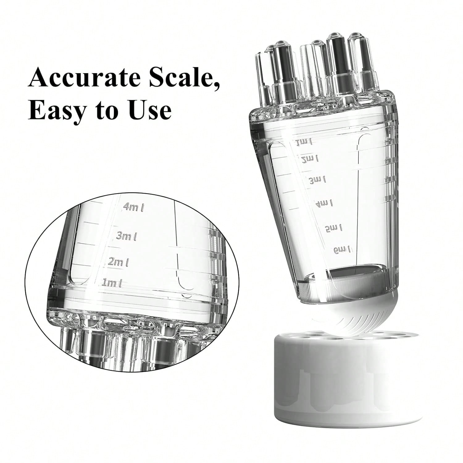 1pc Scalp Oil Massage Brush, Multi-Functional Hair Serum Applicator Bottle With Roller Ball, Precision Teeth For Applying Liquid (6ml Capacity), Suitable For Hair Growth Essence, Oil And Treatment Pro