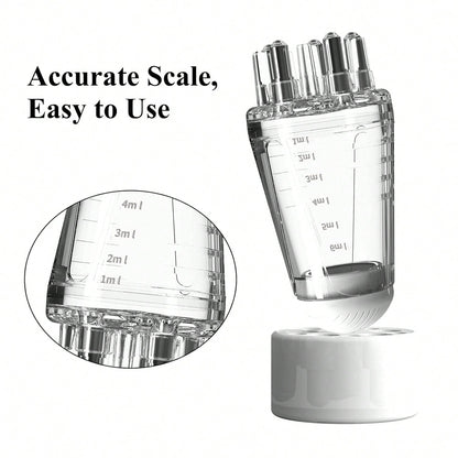 1pc Scalp Oil Massage Brush, Multi-Functional Hair Serum Applicator Bottle With Roller Ball, Precision Teeth For Applying Liquid (6ml Capacity), Suitable For Hair Growth Essence, Oil And Treatment Pro