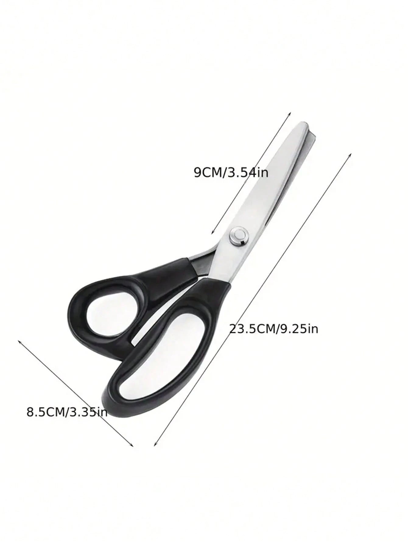 1pc Sewing Scissors With Zigzag Teeth To Cut Fabric In Triangle And Scrapbook Edge, With Round Arc & Wavy Edge Blade For Diy Handwork