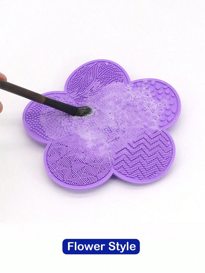 1pc Silicone Apple Scrub Pad With Suction Cup Silicone Scrub Pad Beauty Tool Scrub Pad Makeup Brush Cleaning Pad,Giveaways