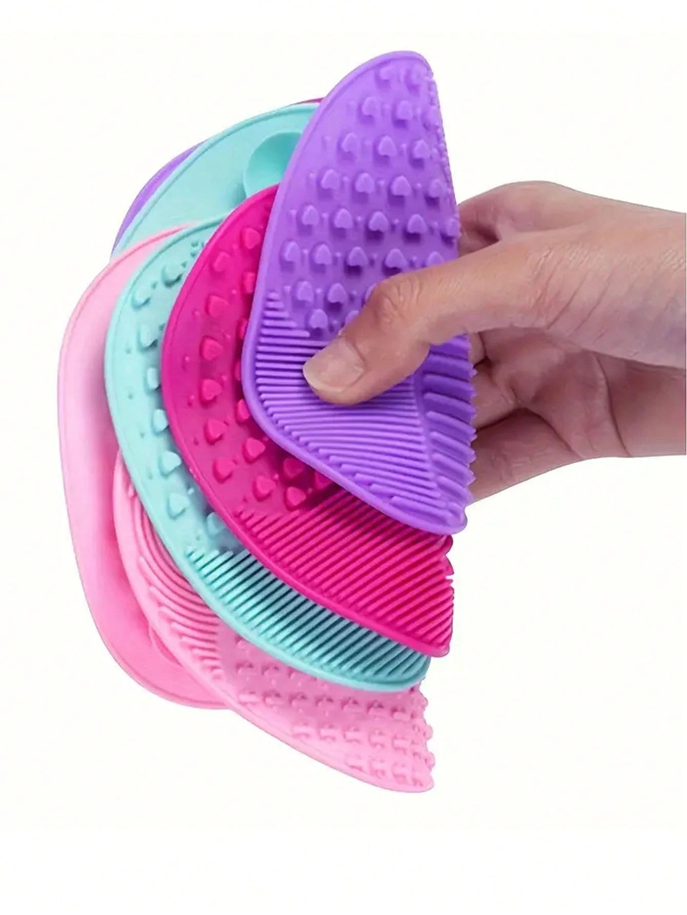 1pc Silicone Apple Scrub Pad With Suction Cup Silicone Scrub Pad Beauty Tool Scrub Pad Makeup Brush Cleaning Pad,Giveaways