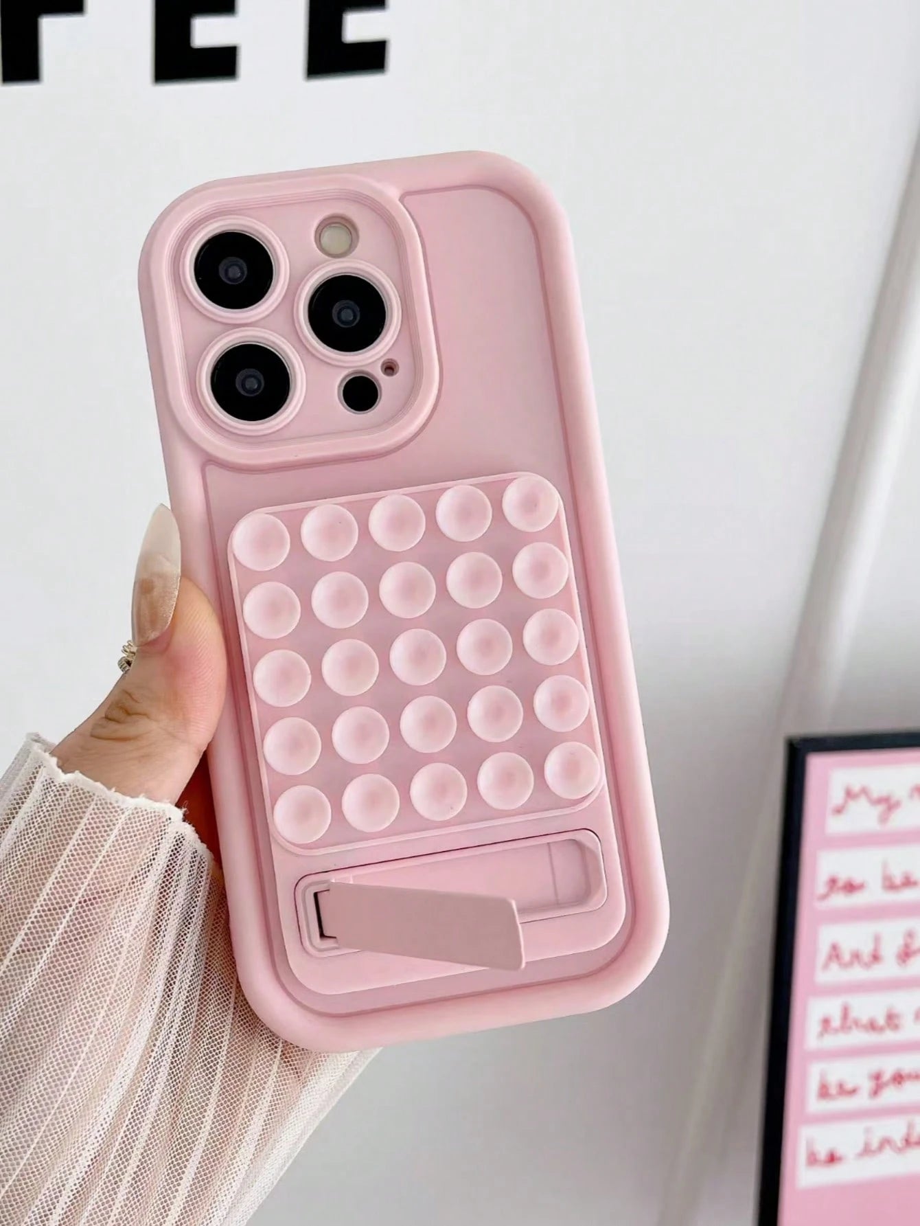 1pc Silicone Suction Cup Phone Holder, Multifunctional Phone Case Suitable For IPhone 16 Pro Max/16/16 Pro/16 Plus/15/15 Pro Max/15 Pro/15 Plus/11/12/13/14 Pro Max/11 Pro/11 Pro Max/12 Pro/12 Pro Max
