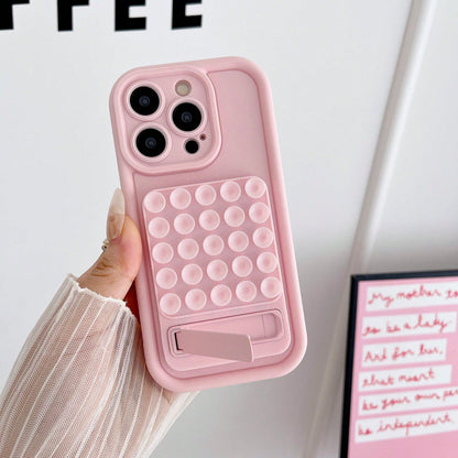1pc Silicone Suction Cup Phone Holder, Multifunctional Phone Case Suitable For IPhone 16 Pro Max/16/16 Pro/16 Plus/15/15 Pro Max/15 Pro/15 Plus/11/12/13/14 Pro Max/11 Pro/11 Pro Max/12 Pro/12 Pro Max