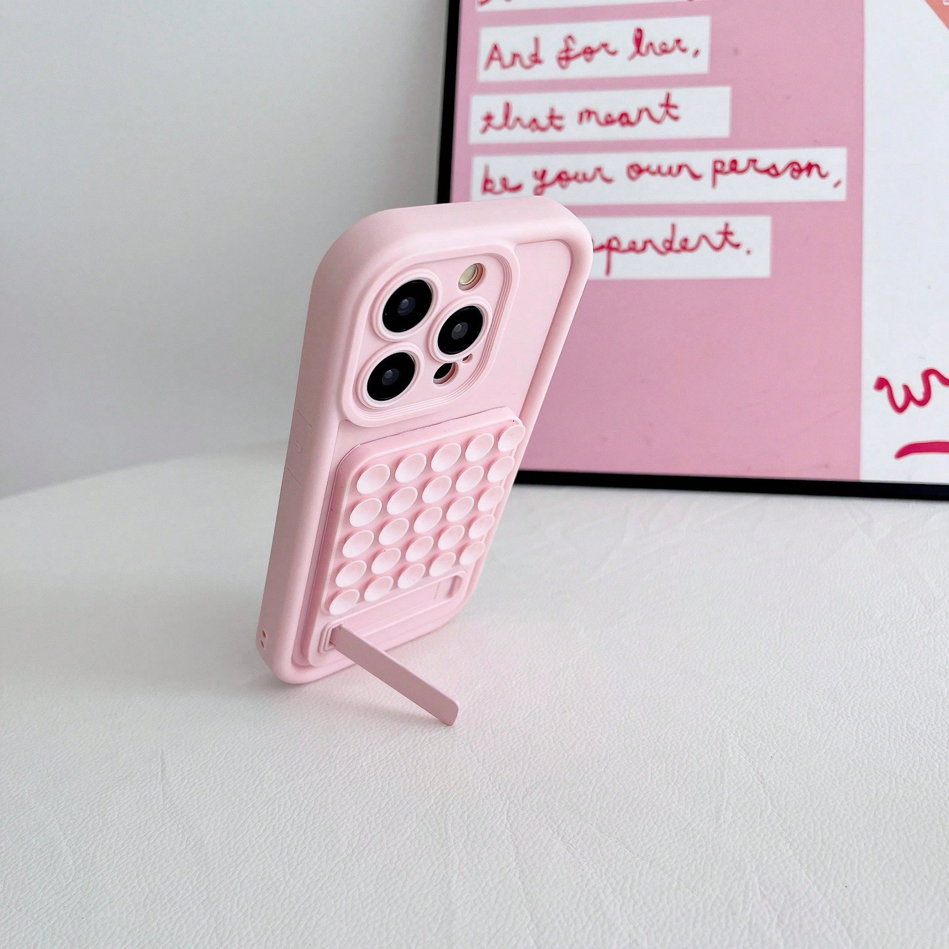 1pc Silicone Suction Cup Phone Holder, Multifunctional Phone Case Suitable For IPhone 16 Pro Max/16/16 Pro/16 Plus/15/15 Pro Max/15 Pro/15 Plus/11/12/13/14 Pro Max/11 Pro/11 Pro Max/12 Pro/12 Pro Max