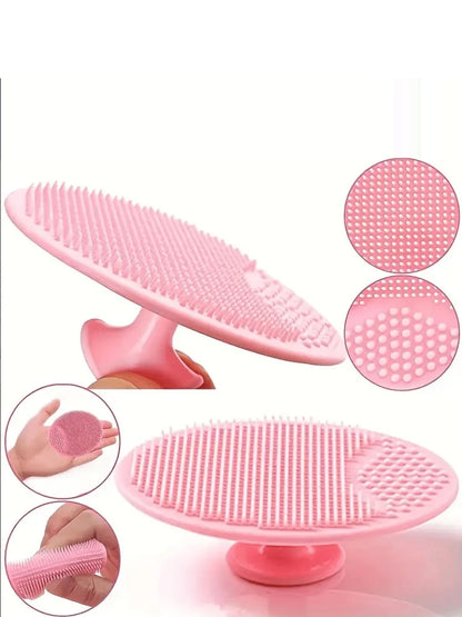 1pc Soft Silicone Baby Bath Brush- Gentle Soothing Skin Massage Brush- Ideal Bathing Essential For Moms, Designed Not To Hurt Nails