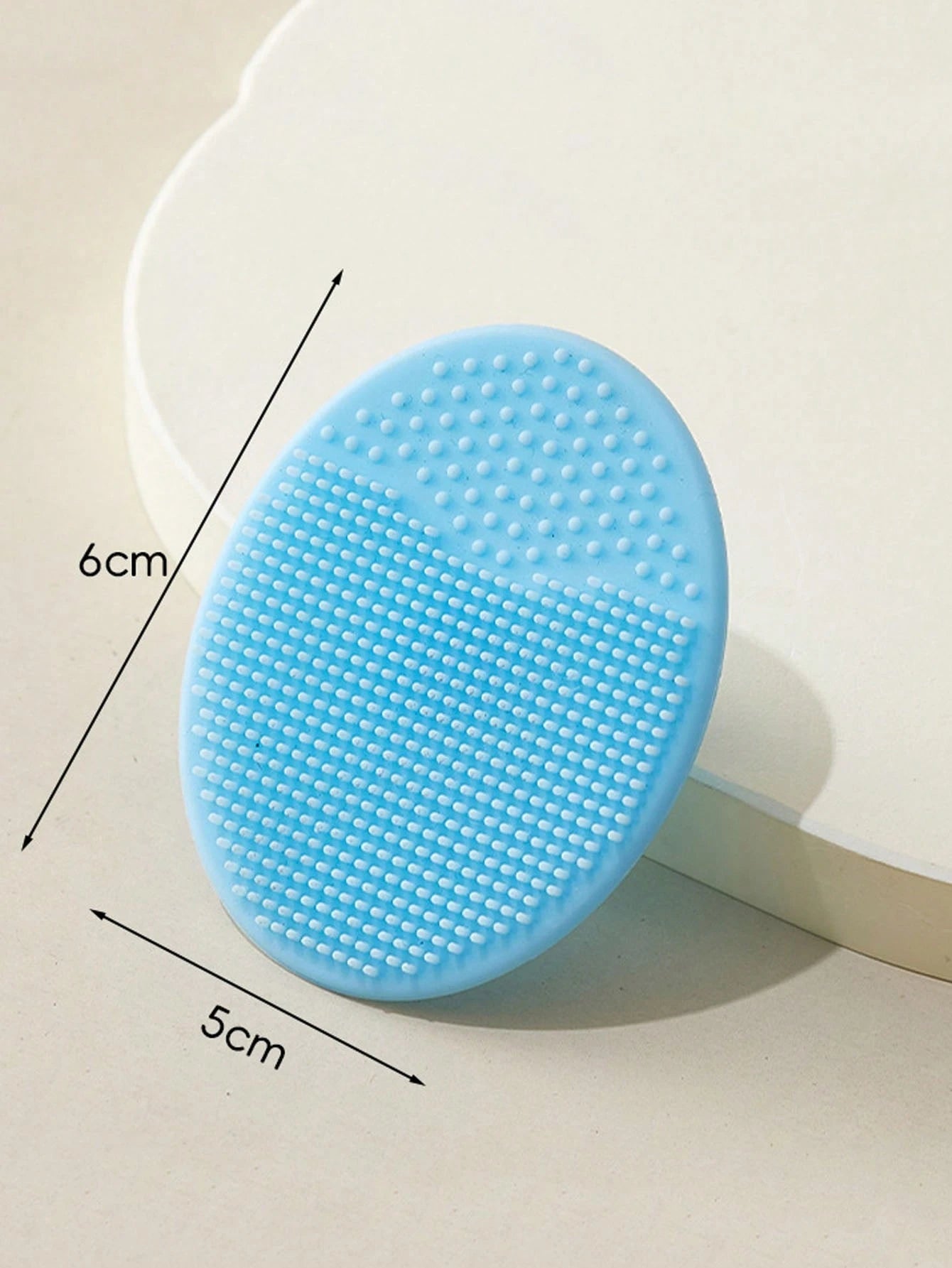 1pc Soft Silicone Baby Bath Brush- Gentle Soothing Skin Massage Brush- Ideal Bathing Essential For Moms, Designed Not To Hurt Nails