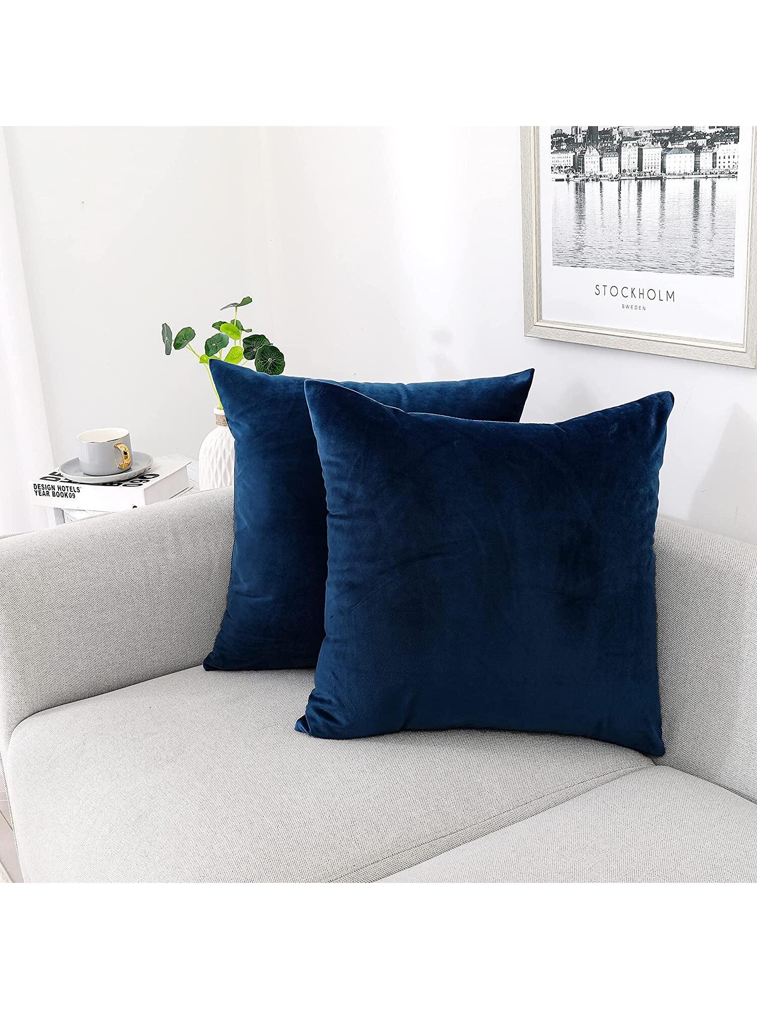 1pc Solid Cushion Cover Without Filler