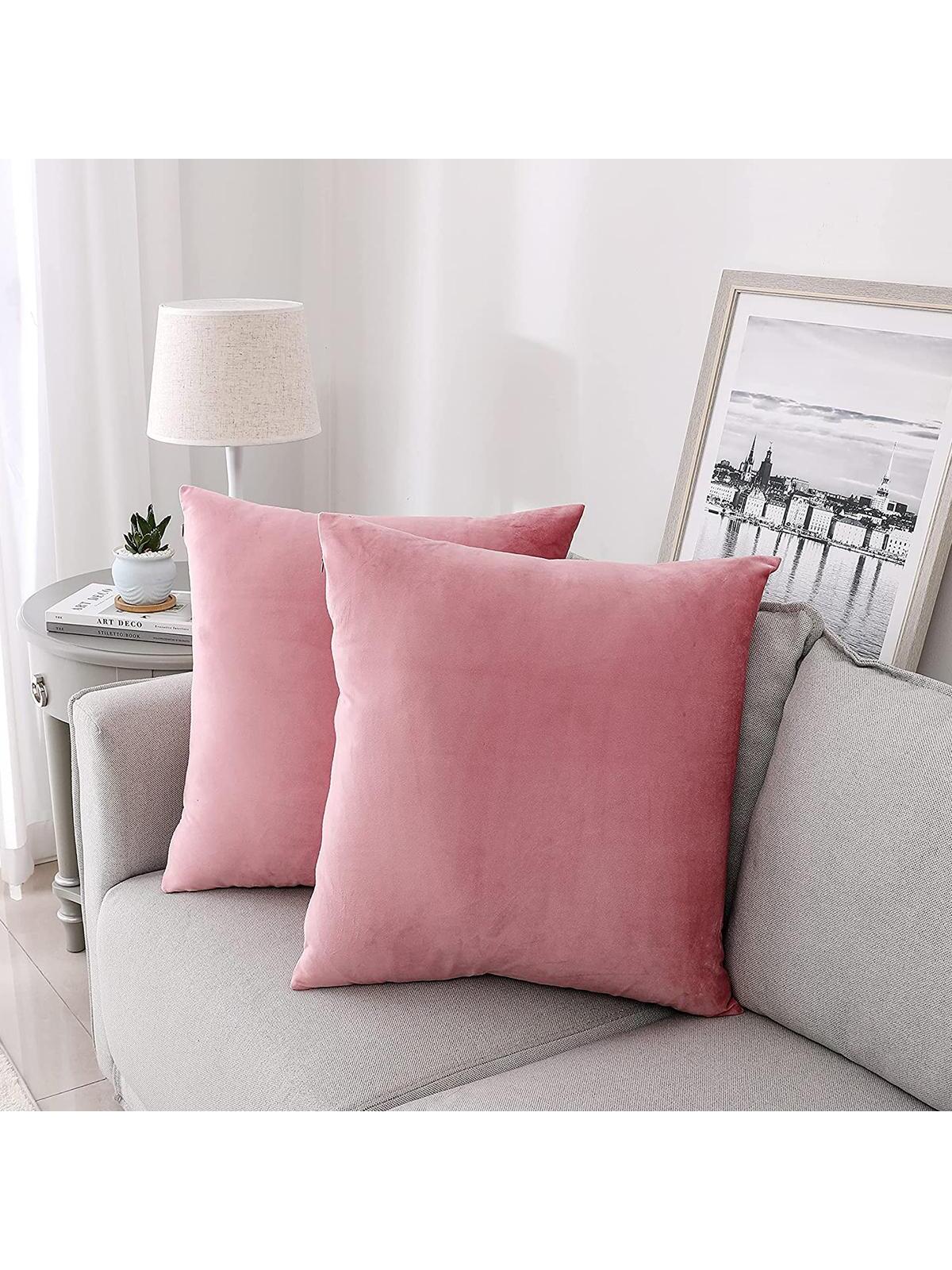 1pc Solid Cushion Cover Without Filler