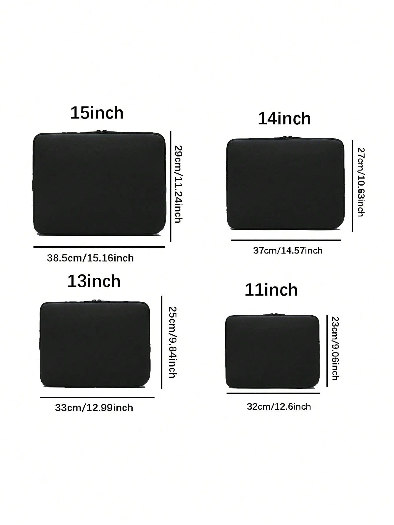 1pc Stylish Simple Laptop Sleeve Bag, Fits 11"/13"/14"/15" Notebooks, Tablets, Minimalist Inner Sleeve