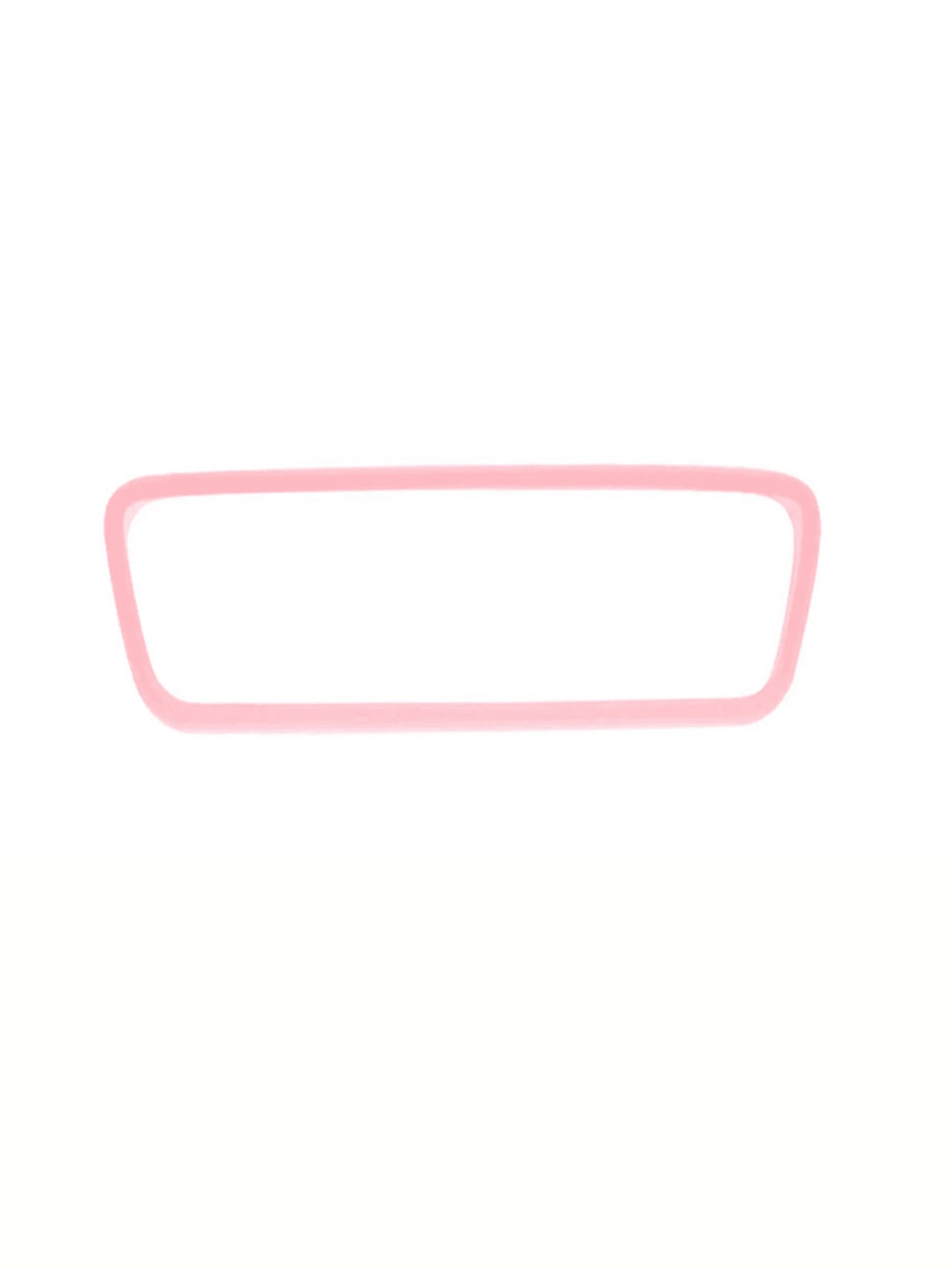 1pc Tesla Model3/Y Interior Rearview Mirror Silicone Frame Trim Accessories, Decoration