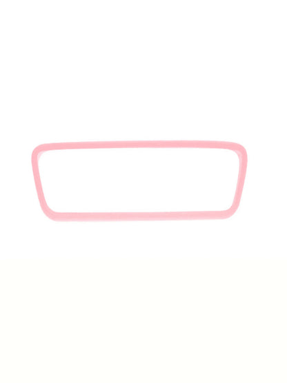 1pc Tesla Model3/Y Interior Rearview Mirror Silicone Frame Trim Accessories, Decoration