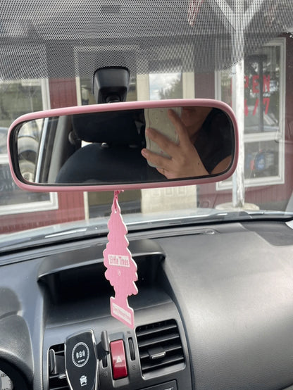 1pc Tesla Model3/Y Interior Rearview Mirror Silicone Frame Trim Accessories, Decoration