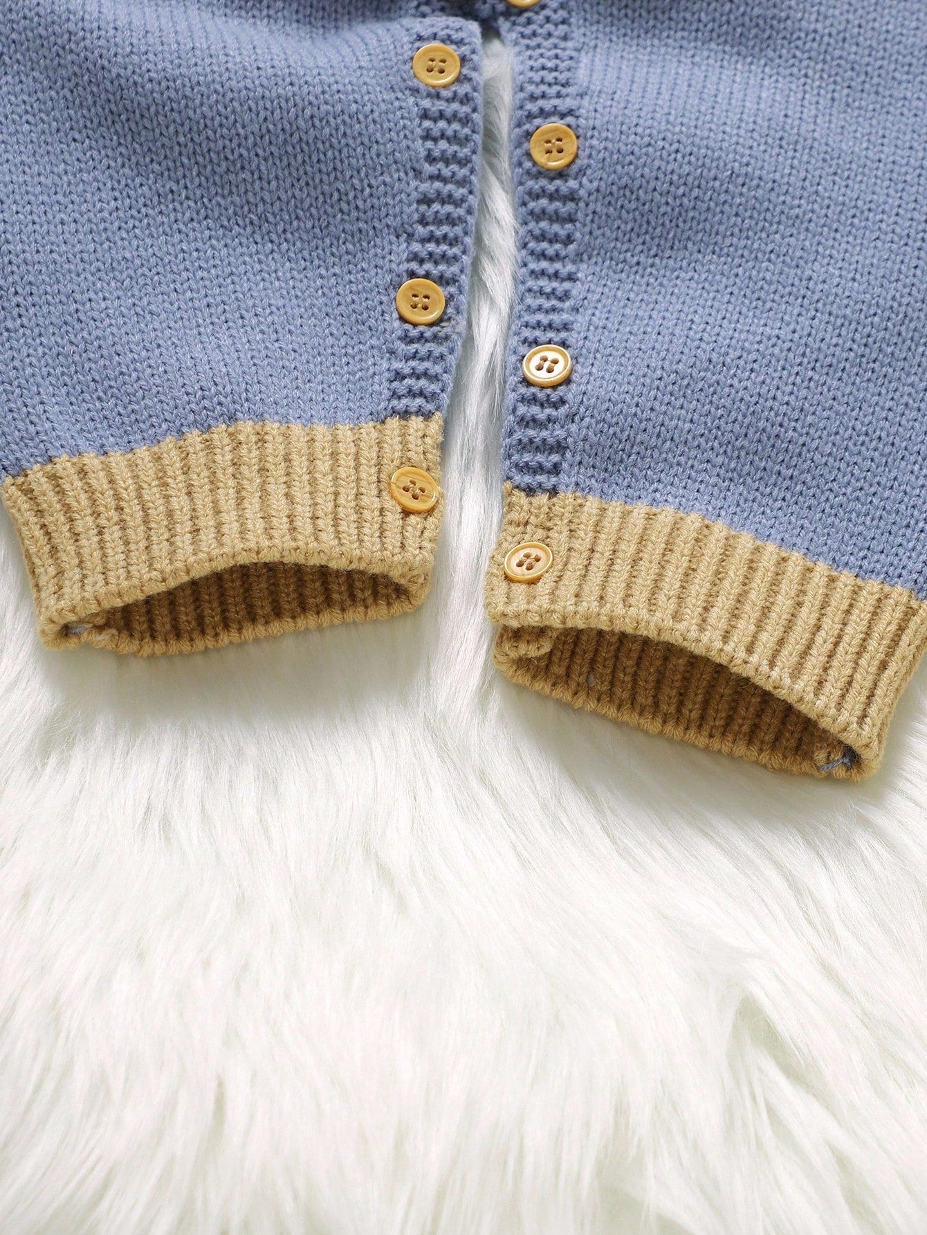 1pc Toddler Cute Grey-Blue Knitted Romper,Long Sleeve Plaid Teddy Bear Jacquard Jumpsuit,Baby Boy Autumn Clothes,Matching Family Winter Warm Outfits