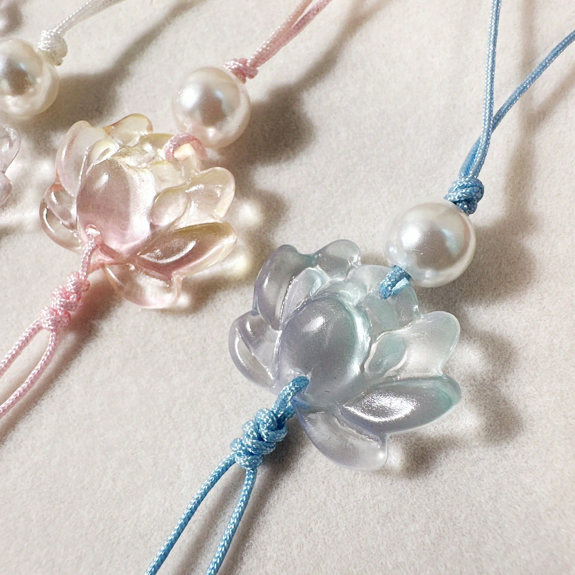1pc Transparent Lily Of The Valley Oriental Style Beaded Phone Lanyard, Keychain, Bag Charm, Delicate Gift For Women