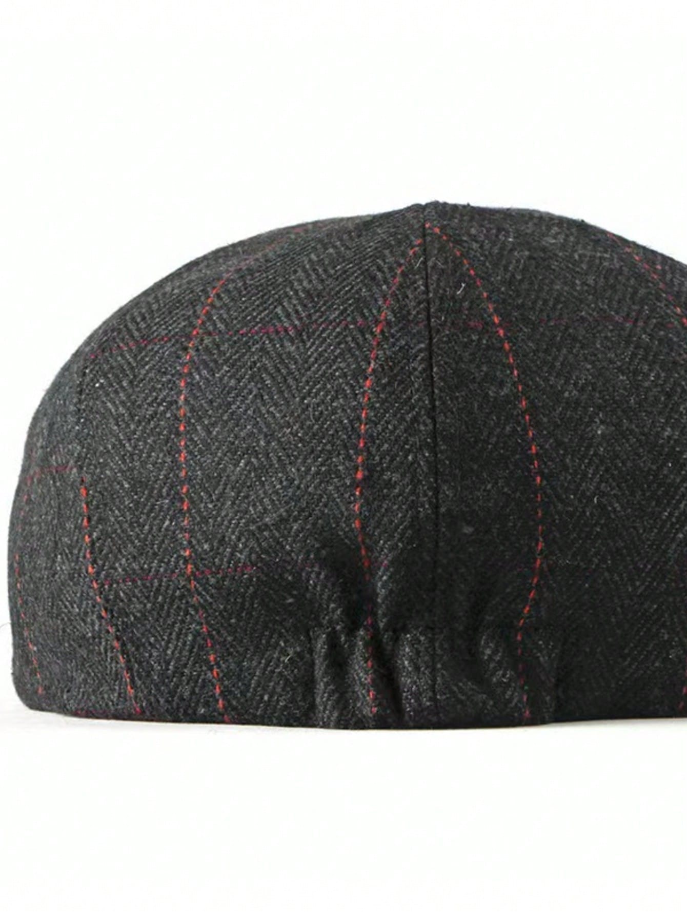 1pc Tweed Vintage Style Hat, Fashionable Autumn/Winter Accessory, Beret, Newsboy Cap, Octagonal Cap, Wool Blend Hat, Suitable For Daily Wear, Holiday Events, Vintage Style Looks