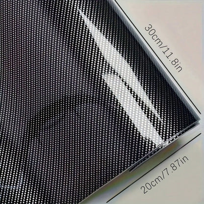 1pc Ultra-Bright Carbon Fiber 9D Carbon Fiber Interior Decal Sticker, Heat Resistant For Automotive And Motorcycle Body, Rearview Mirror, Interior And Exterior Customization, Protective Film
