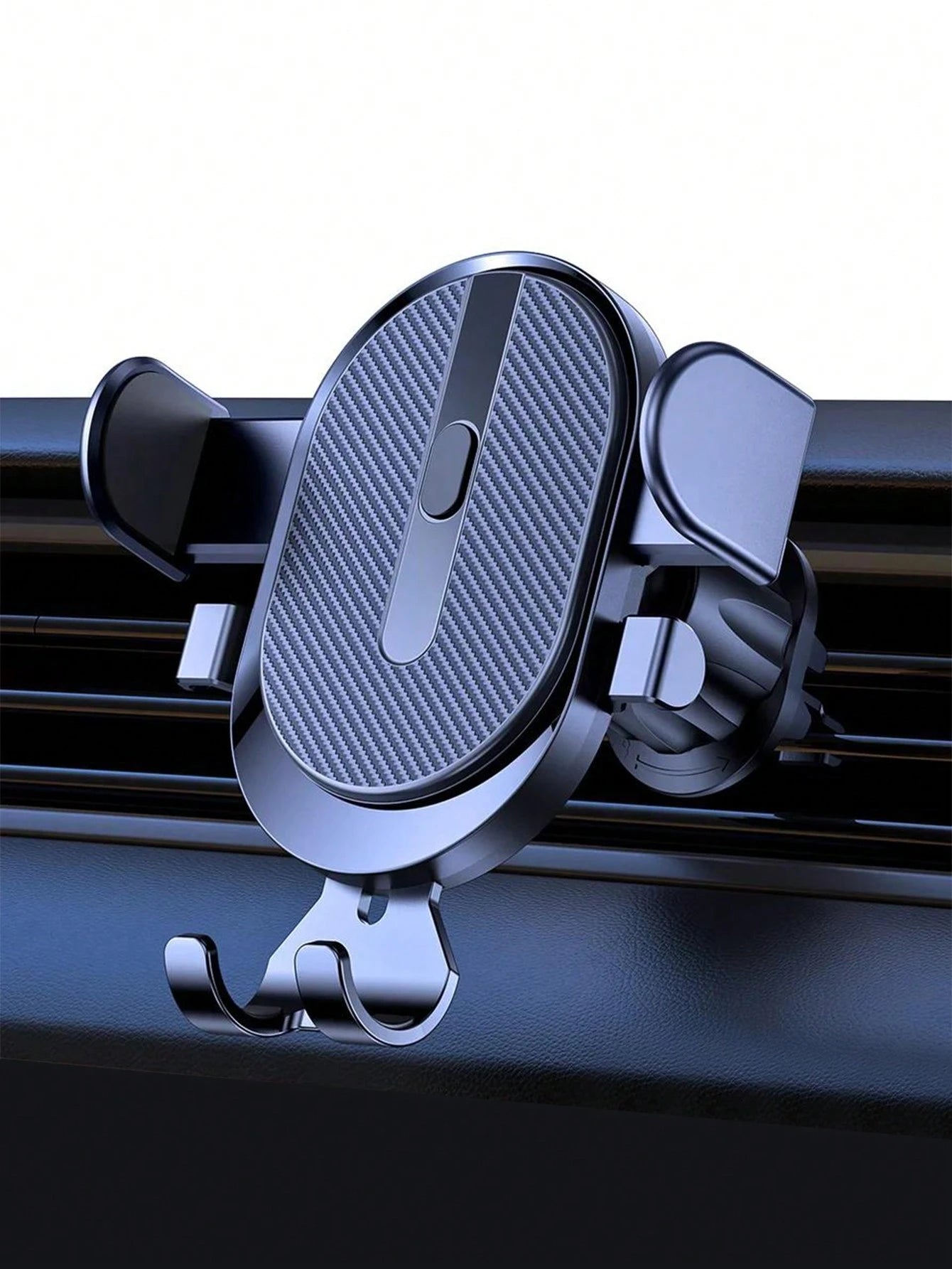 1pc Universal Black ABS Multifunctional Car Phone Holder, Air Vent Mount, Navigation