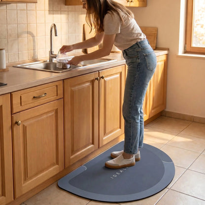 1pc Waterproof Anti-Slip Bathroom Mat, Bathroom Or Kitchen Rug, Quick Drying, Suitable For Hallway, Bedside, Shower, Laundry Room And Entrance. Perfect As Holiday Gift And Family Gathering. Color And