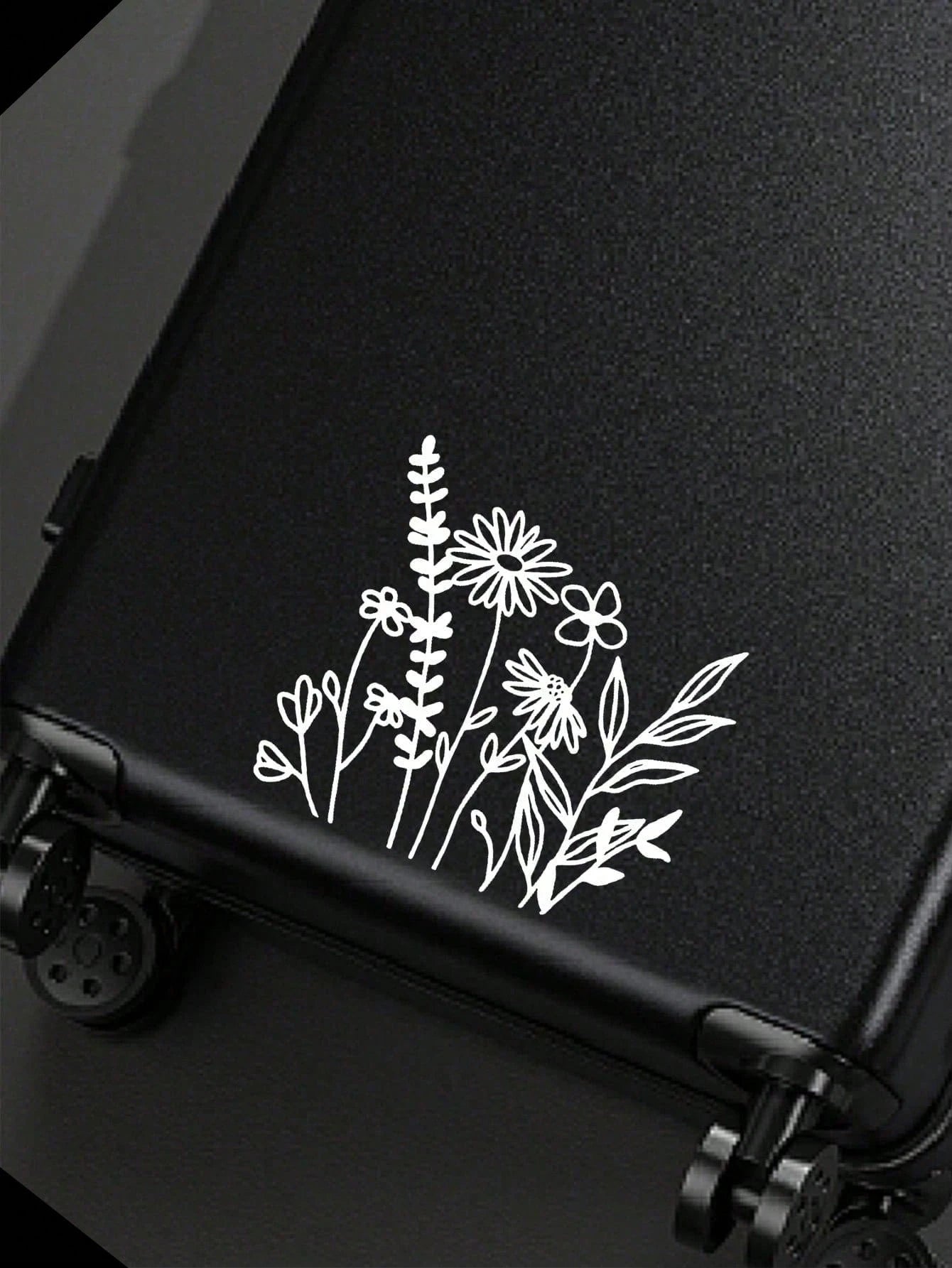 1pc Wild Flowers Stickers For Window Back Laptop Luggage Tuning Auto Accessories Car Sticker Decal For Women