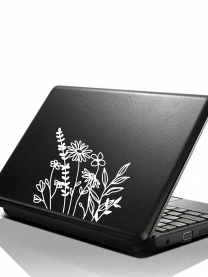 1pc Wild Flowers Stickers For Window Back Laptop Luggage Tuning Auto Accessories Car Sticker Decal For Women