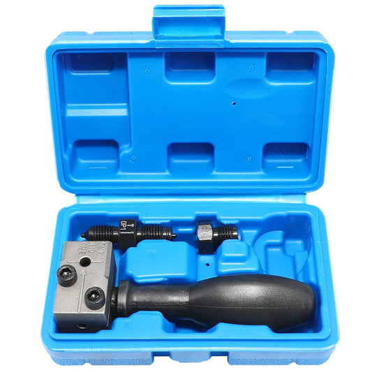 1set Brake Line Flaring Tool Set, 3/16" SAE Double Flare, Uncharged Manual Operation, Compatible With Various Models, Car Repair Flaring Tools Kit With Case, Heavy-Duty Design For Reliable Performance