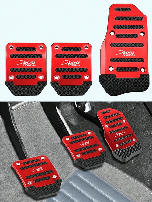 2/3pcs Car Brake Accelerator Pedal, Anti-Slip Car Pedal Covers, Manual/Automatic Transmission Brake Accelerator Pedal, Car Accessories