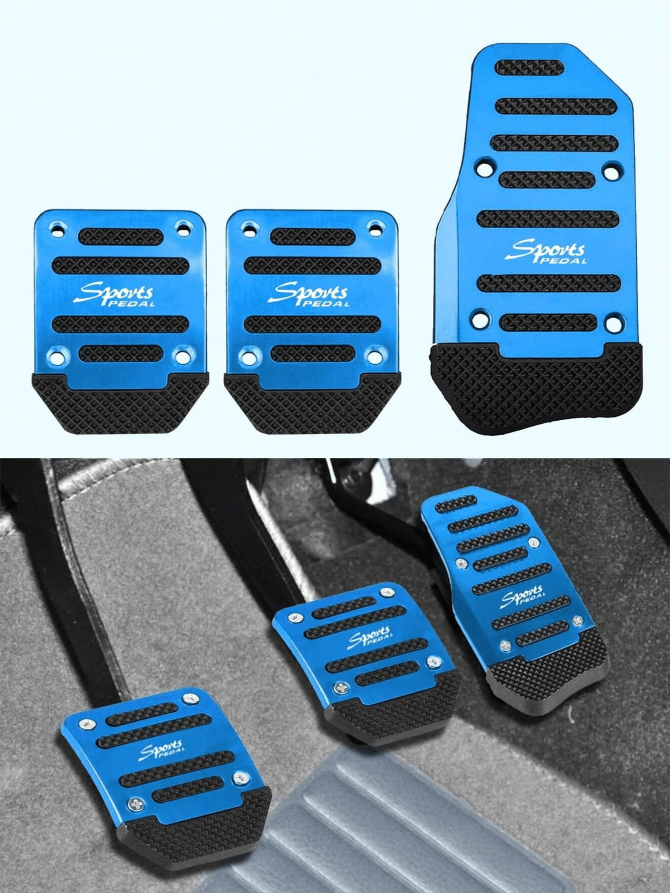 2/3pcs Car Brake Accelerator Pedal, Anti-Slip Car Pedal Covers, Manual/Automatic Transmission Brake Accelerator Pedal, Car Accessories