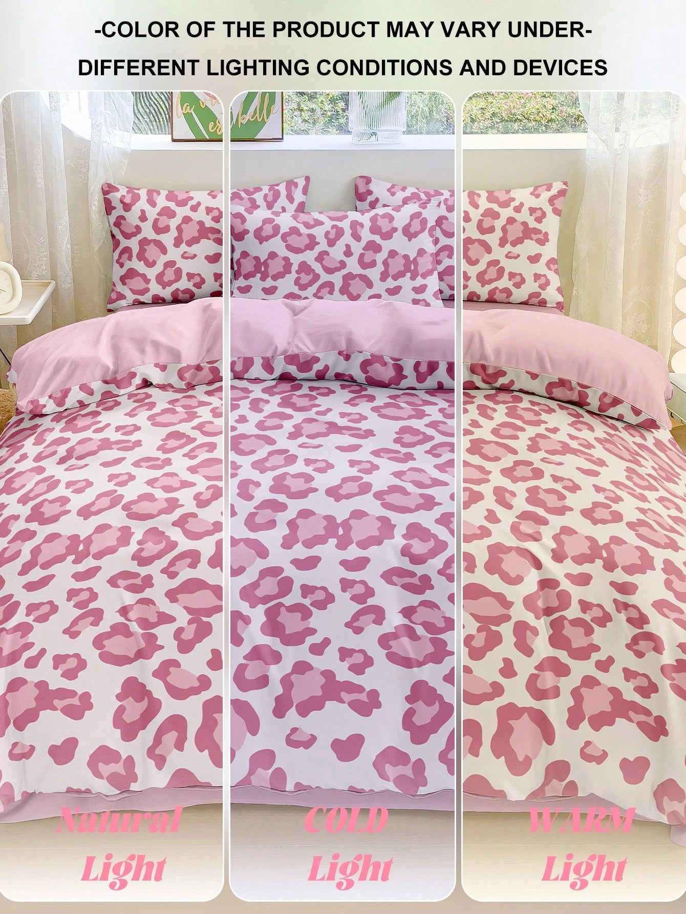 2/3pcs Leopard Print Duvet Cover Set, Dorm Bedding, Cozy Room Decor, Skin-Friendly Breathable, Ultra Soft Anti-Pilling, No Duvet Insert, Suitable For Single/Double/Queen/King Bed, All Season, Machine