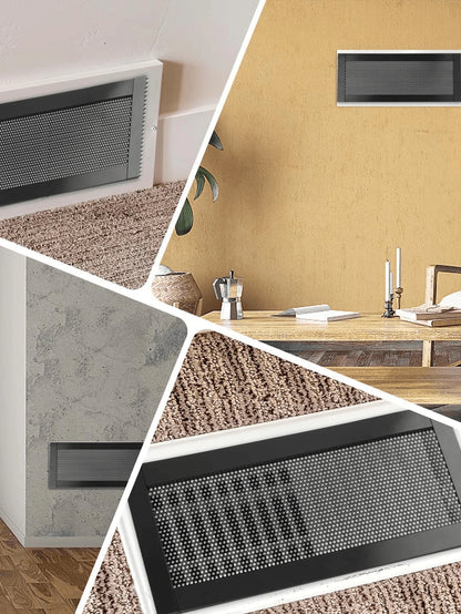 2/4/8pcs Household Magnetic Vent Covers- 4x10 Inch PVC Mesh, Dust And Debris Proof, Pest Resistant, For Ceiling And Floor Vents