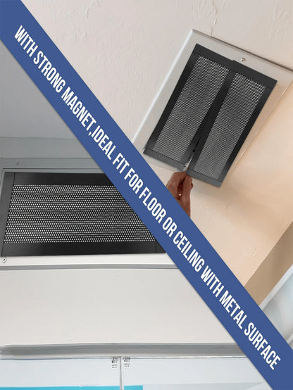 2/4/8pcs PVC Floor Vent Magnetic Vent Covers, Magnetic Exhaust Mesh Covers, Home HVAC Vent Anti-Insect Mesh, Wall/Ceiling/Floor Vent Filters, Durable And Stylish Ventilation Solutions, Modern Ventilat