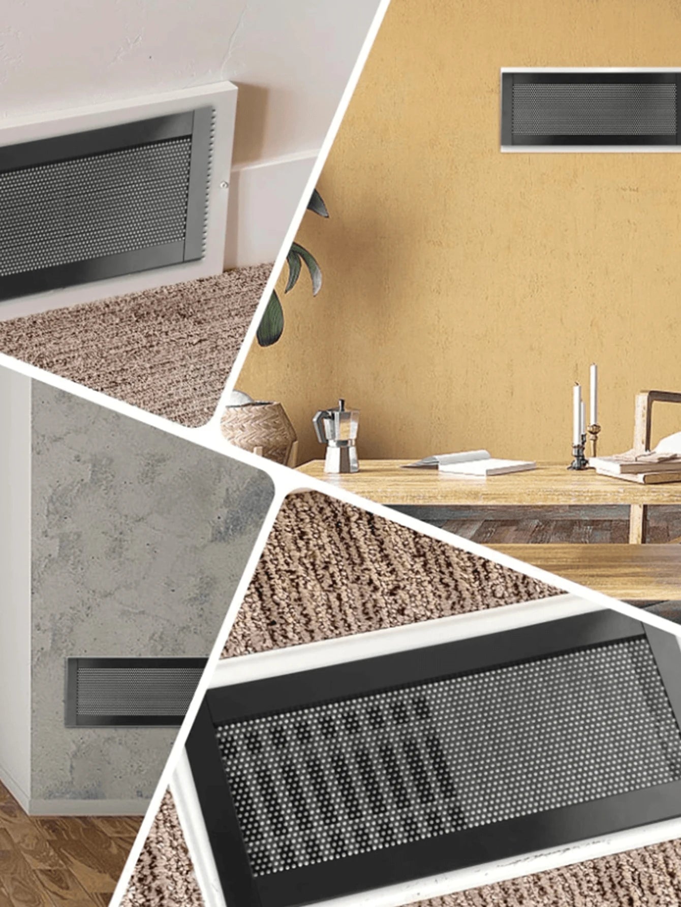 2/4/8pcs PVC Floor Vent Magnetic Vent Covers, Magnetic Exhaust Mesh Covers, Home HVAC Vent Anti-Insect Mesh, Wall/Ceiling/Floor Vent Filters, Durable And Stylish Ventilation Solutions, Modern Ventilat
