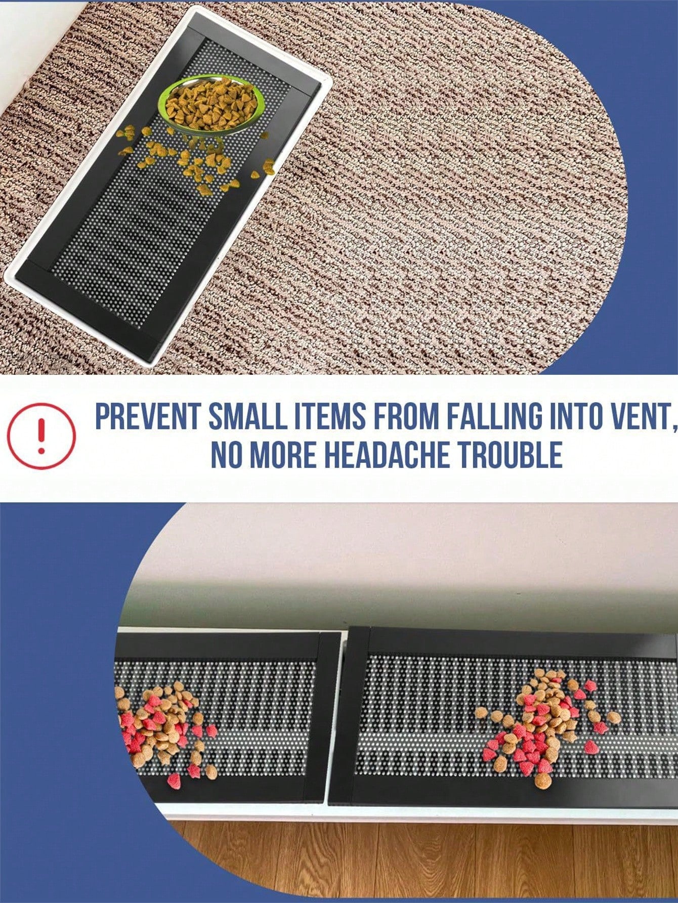 2/4/8pcs PVC Floor Vent Magnetic Vent Covers, Magnetic Exhaust Mesh Covers, Home HVAC Vent Anti-Insect Mesh, Wall/Ceiling/Floor Vent Filters, Durable And Stylish Ventilation Solutions, Modern Ventilat