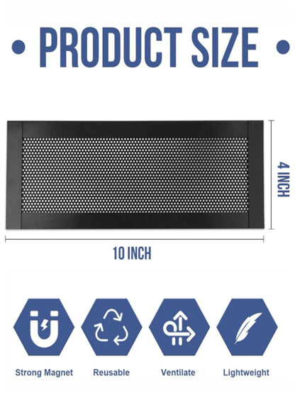 2/4/8pcs PVC Floor Vent Magnetic Vent Covers, Magnetic Exhaust Mesh Covers, Home HVAC Vent Anti-Insect Mesh, Wall/Ceiling/Floor Vent Filters, Durable And Stylish Ventilation Solutions, Modern Ventilat