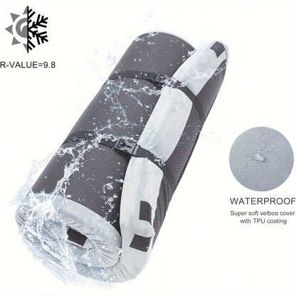 2.5 Inch Memory Foam Camping Pad, Waterproof Roll Up Sleeping Pad For Adults, Comfortable Thick Floor Sleeping Mats For Car Truck Tent With Removable Travel Bag