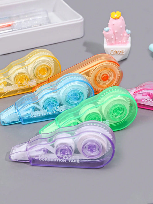 2/6pcs Mixed Color Correction Tape, Back To School