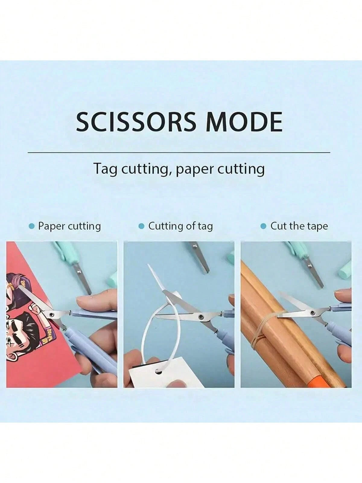 2-In-1 Foldable Scissors, Creative Stationery, Mini Folding Student Art Scissors, Portable Multifunctional Office School Supplies- Compact Pen-Style Design, Ideal For Students And Crafters, Available
